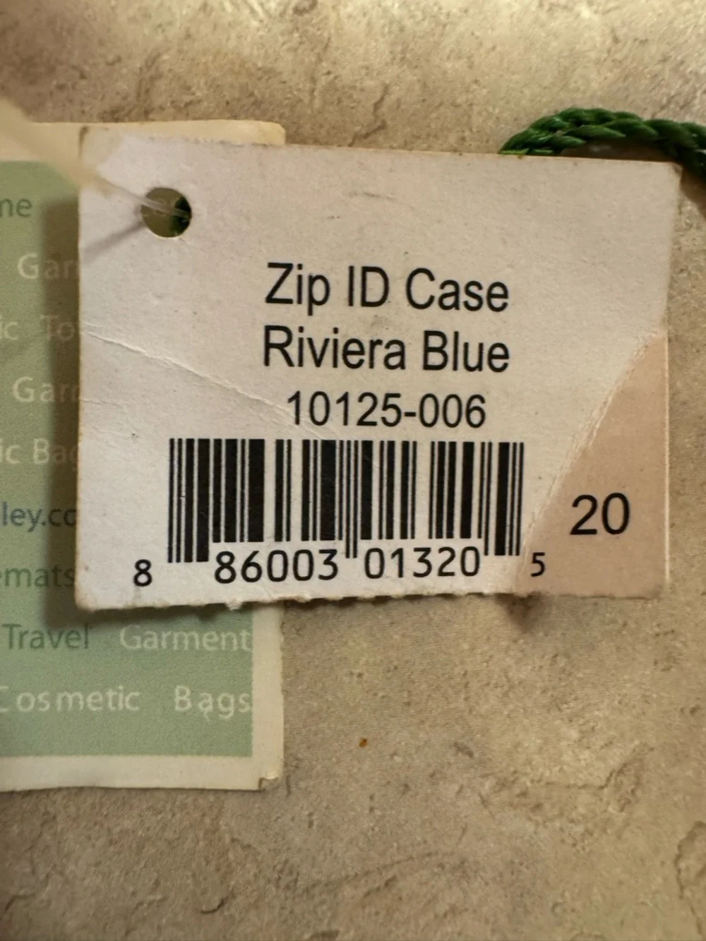 Vera Bradley Zip ID Case NWT – Riviera Blue Floral Wallet Keychain Holder